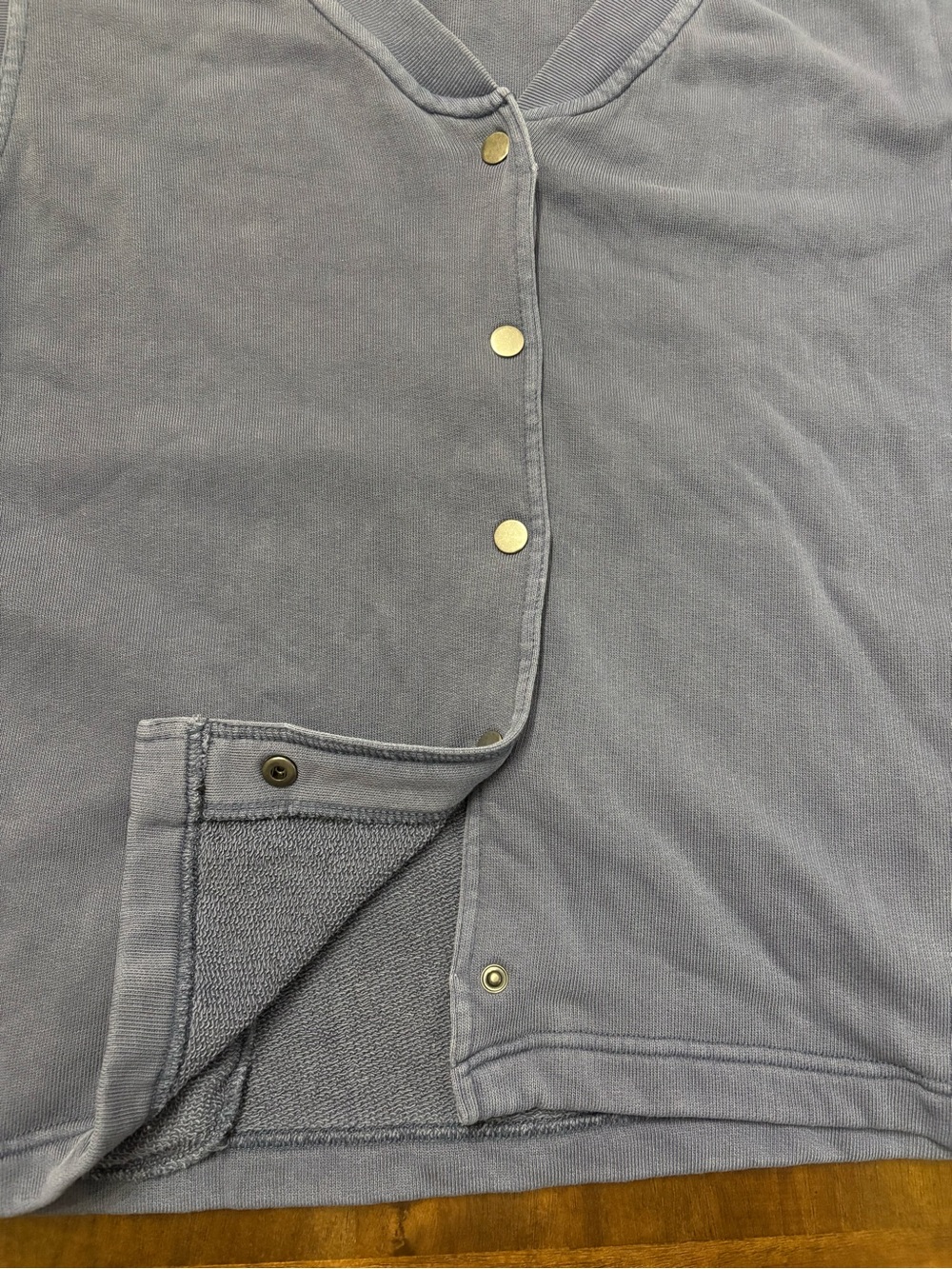 Free People Sleeveless Button-Front Top in Navy - Picture 2 of 7